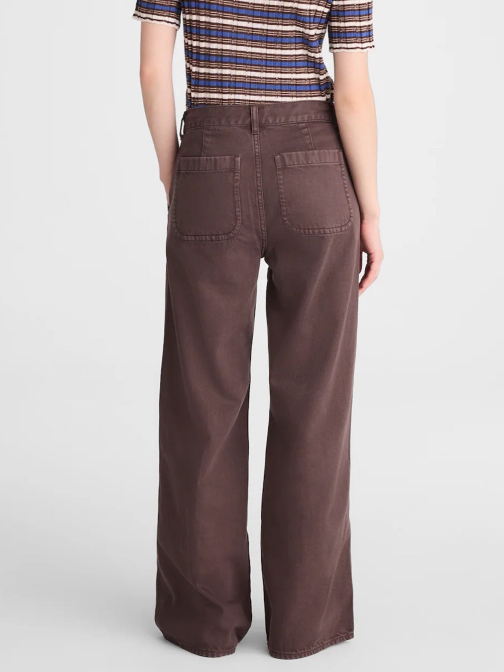 Madewell Brown Wide-Leg Drawstring Pants - Picture 2 of 10